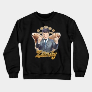 Zelensky Ukraine // Retro Fan Art Design Crewneck Sweatshirt